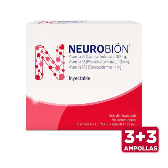 NEUROBION 3 AMPOLLAS VITAMINA B1