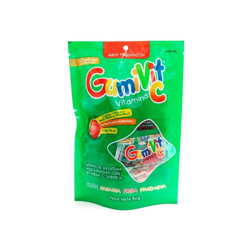 GOMAS GUMIVIT C BOLSA 12 SBS MINPACK VITAMINA C