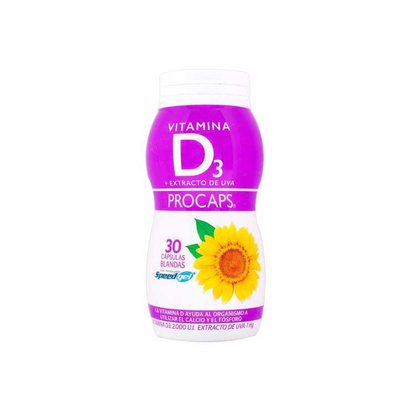VITAMINA D3 2000 UI 30 CAP BLANDAS PC VITAMINA D3 2000 UI 30 CAP BLANDAS PC
