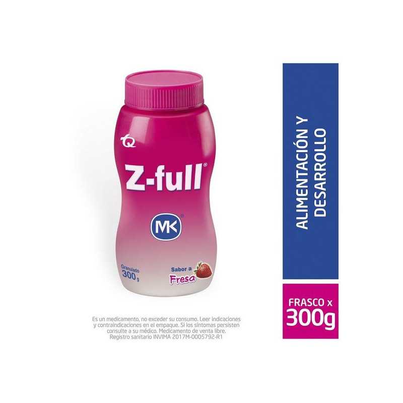 Z FULL GRANULADO FRESA 300 GR MK VITAMINAS Y MINERALES Z FULL GRANULADO FRESA 300 GR MK VITAMINAS Y MINERALES