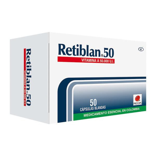 RETIBLAN 50 MG 50 CAPSULAS VITAMINA A
