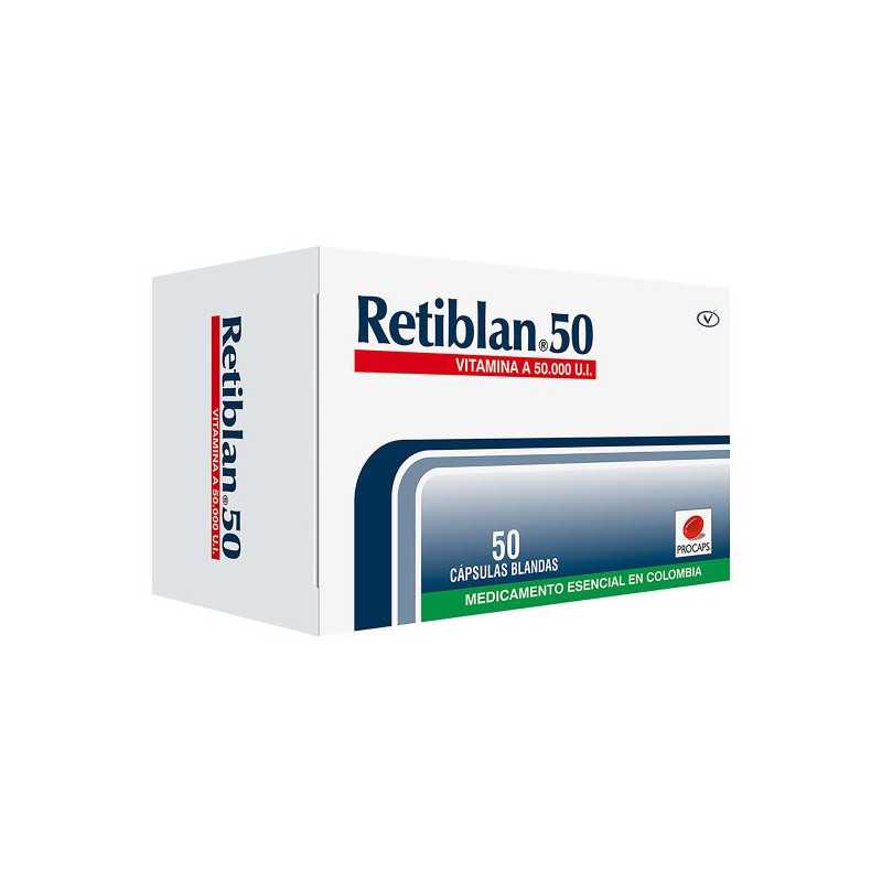 RETIBLAN 50 MG 50 CAPSULAS VITAMINA A