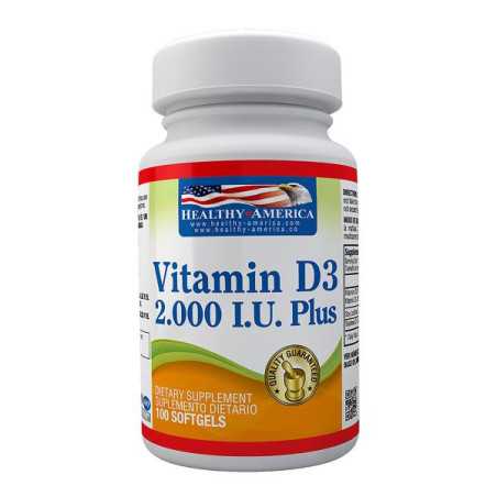 VITAMIN D3 2000 IU 100 SOFTGELS IVA VITAMINAS