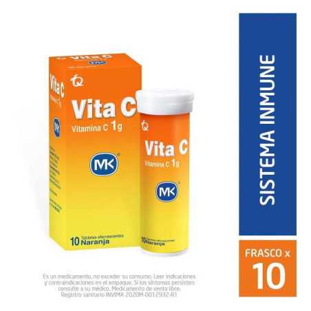 VITAMINA C EFERV NARANJA 1 GM X 10 TBS MK