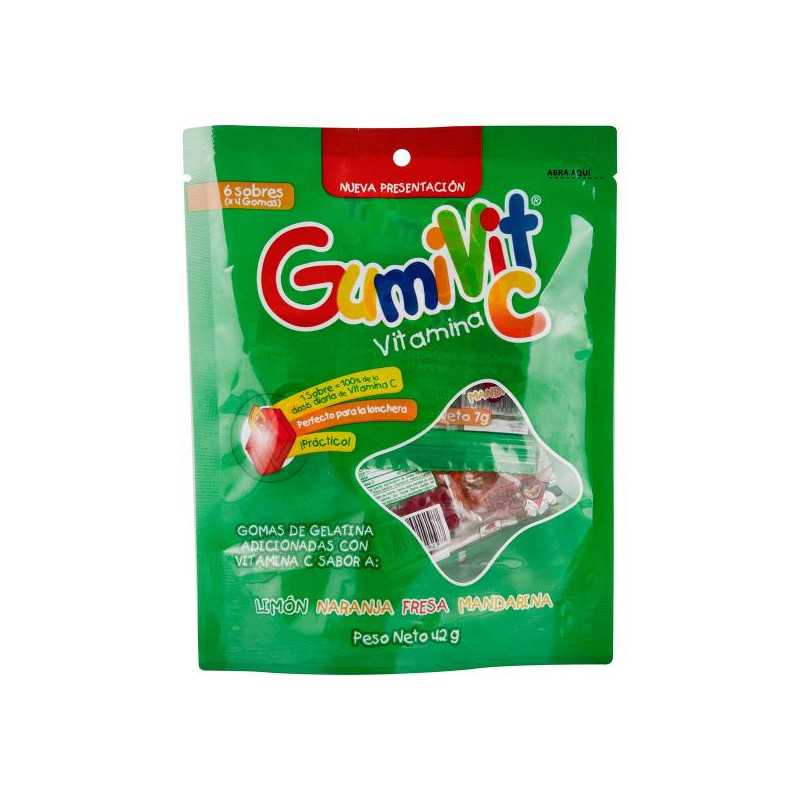 GOMAS GUMIVIT C BOLSA 6 SBS MINPACK VITAMINA C GOMAS GUMIVIT C BOLSA 6 SBS MINPACK VITAMINA C