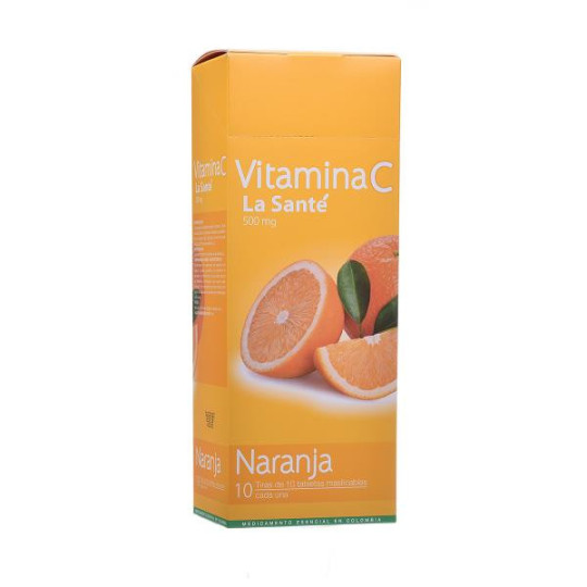 VITAMINA C 500 MG NARANJA 100 TBS LS VITAMINA C
