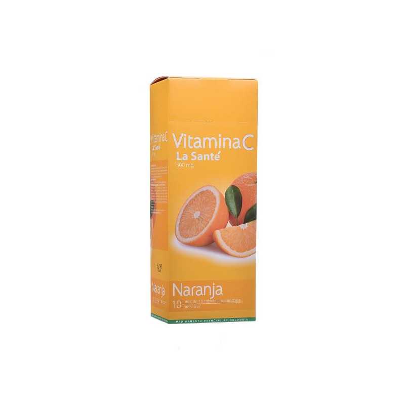 VITAMINA C 500 MG NARANJA 100 TBS LS VITAMINA C