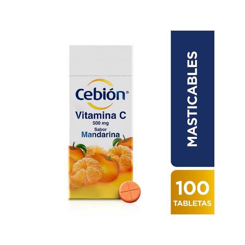 CEBION MASTICABLE MANDARINA 100 TABLETAS VITAMINA C CEBION MASTICABLE MANDARINA 100 TABLETAS VITAMINA C