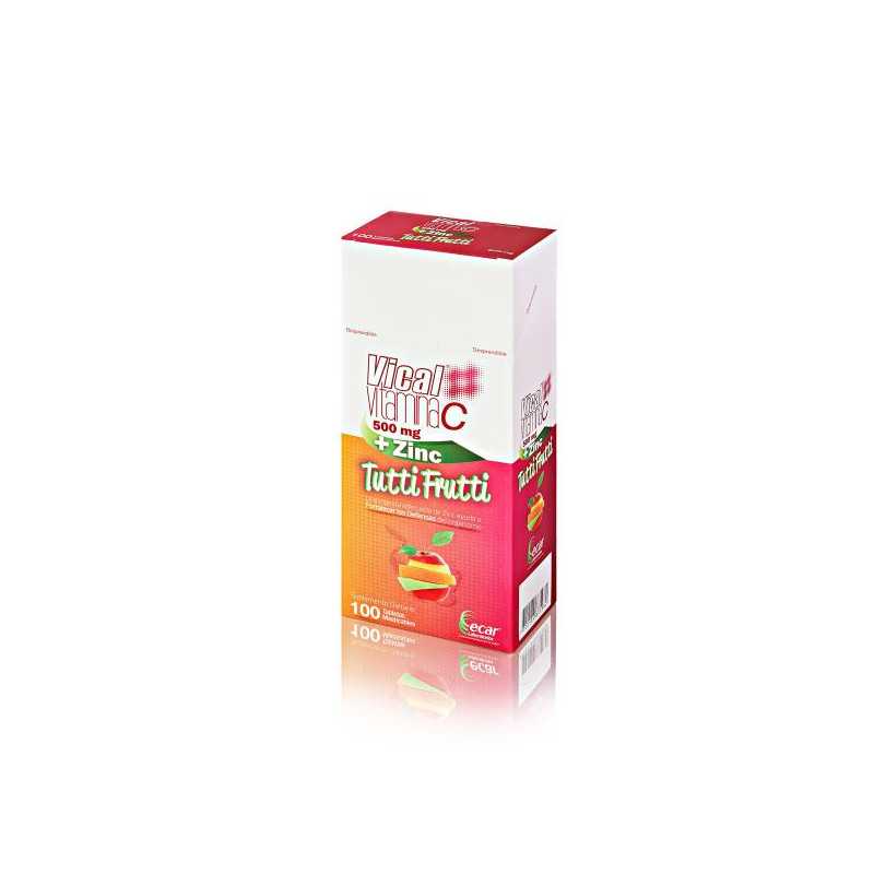 VICAL VITAMINA C 500MG ZINC TUT. 100 TAB 