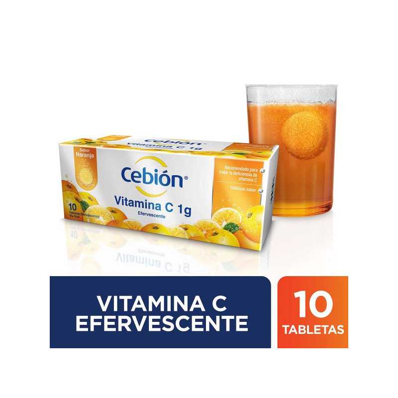 CEBION 1 GR 10 TABLETAS EFERVES.NARANJA VITAMINA C