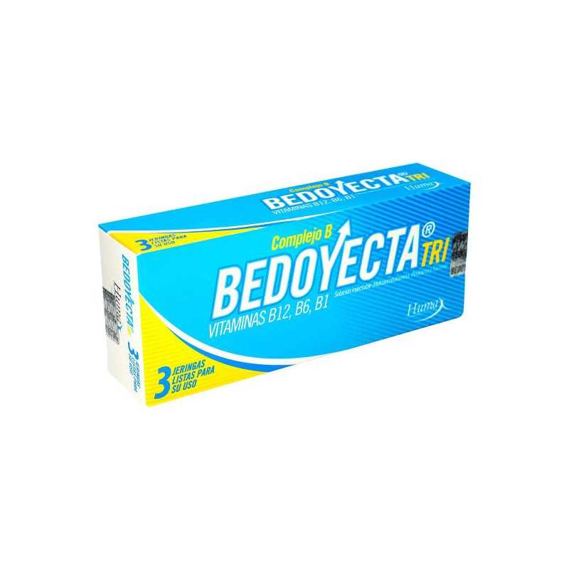 BEDOYECTA 3 AMPOLLAS (A)(DA) (PUMCV) VITAMINA B BEDOYECTA 3 AMPOLLAS (A)(DA) (PUMCV) VITAMINA B