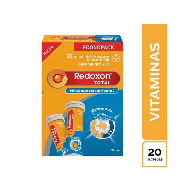 REDOXON EFERVESCENTE 20 TAB. 2 UDS ECONO VITAMINA C REDOXON EFERVESCENTE 20 TAB. 2 UDS ECONO VITAMINA C