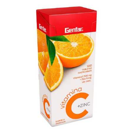 VITAMINA C 500 ZINC NARANJA 100 TBS GF VITAMINA C