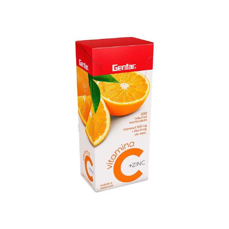 VITAMINA C 500 ZINC NARANJA 100 TBS GF VITAMINA C
