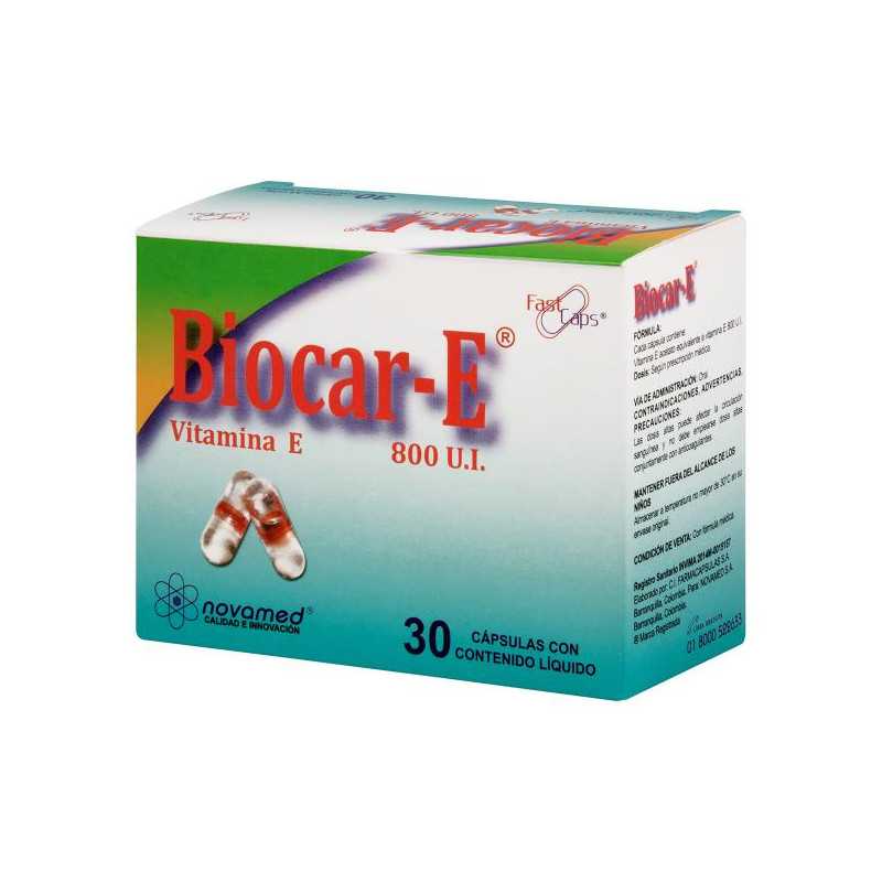 BIOCAR-E 800 U.I.30 CAPSULAS VITAMINA E
