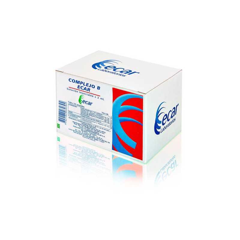 COMPLEJO B 2 ML 25 AMPOLLAS ECAR VITAMINA B 