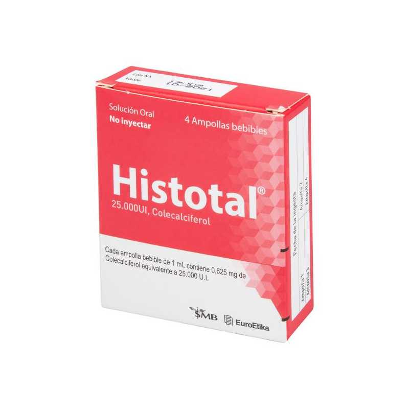 HISTOTAL 25.000 UI 4 AMPOLLAS BEBIBLES VITAMINA D