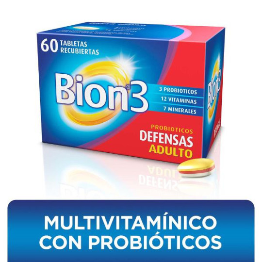 BION 3 60 TABLETAS RECUBIERTAS VITAMINAS Y MINERALES