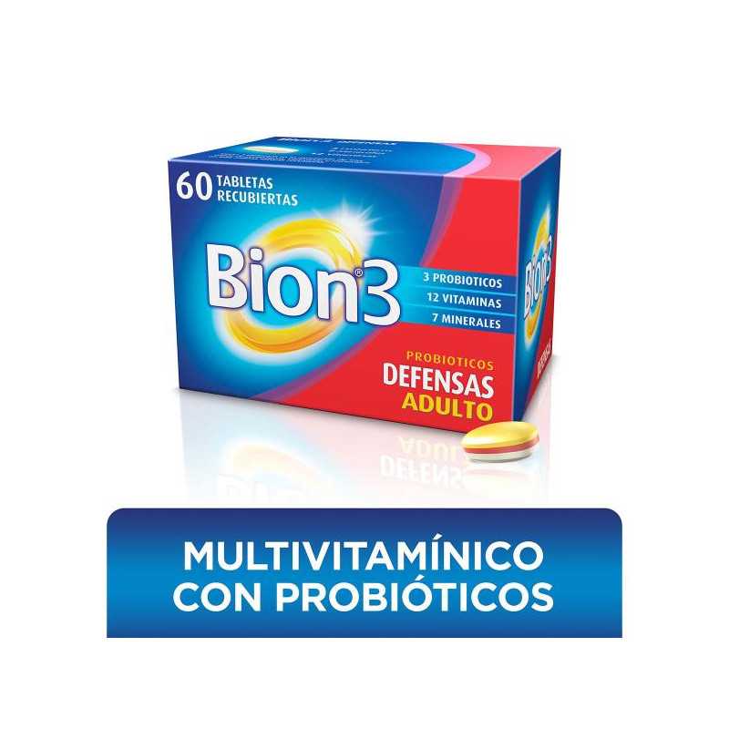 BION 3 60 TABLETAS RECUBIERTAS VITAMINAS Y MINERALES