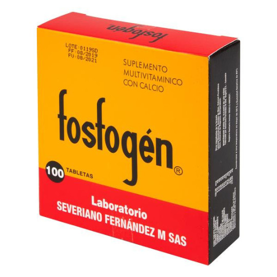 FOSFOGEN 100 TABLETAS VITAMINA C FOSFOGEN 100 TABLETAS VITAMINA C