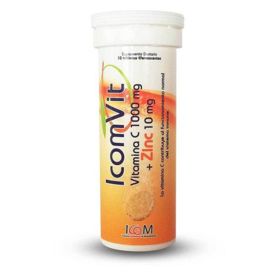 ICOMVIT EFERV. NARANJA 10 TBS (VITAMINA C)