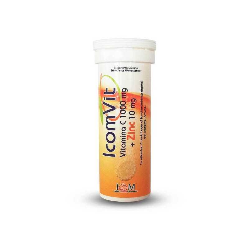 ICOMVIT EFERV. NARANJA 10 TBS (VITAMINA C)