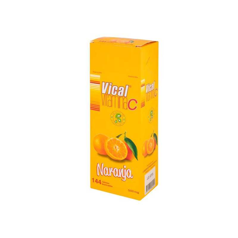 VITAMINA C 500 MG VICAL NARANJA MAST.144 VITAMINA C VITAMINA C 500 MG VICAL NARANJA MAST.144 VITAMINA C