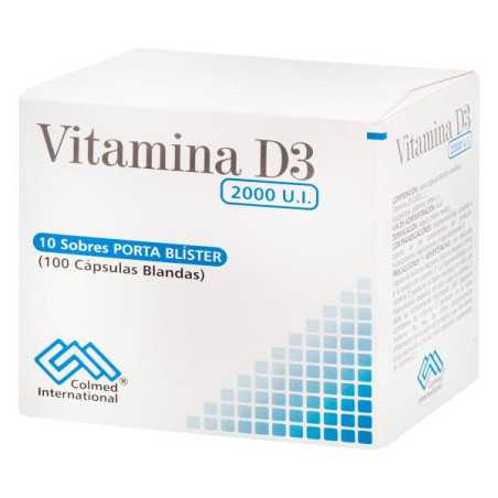 VITAMINA D3 2000 UI 100 CAP 10 SBS PC VITAMINA D