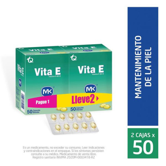 VITAMINA E 400 MG X 50 CAP 2X1 MK