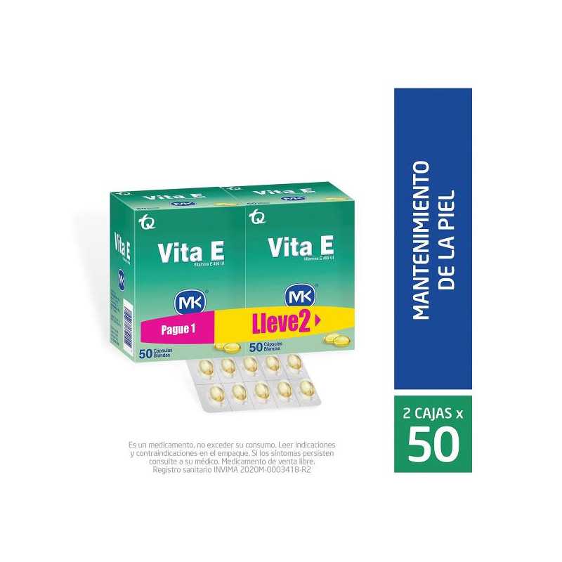 VITAMINA E 400 MG X 50 CAP 2X1 MK