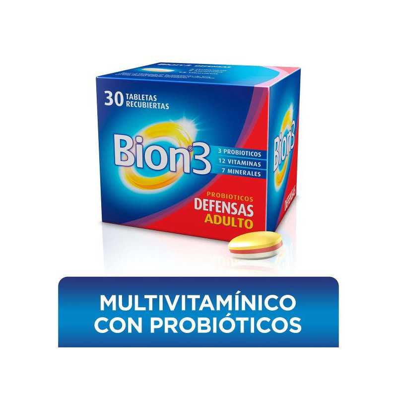 BION 3 30 TABLETAS RECUBIERTAS VITAMINAS Y MINERALES