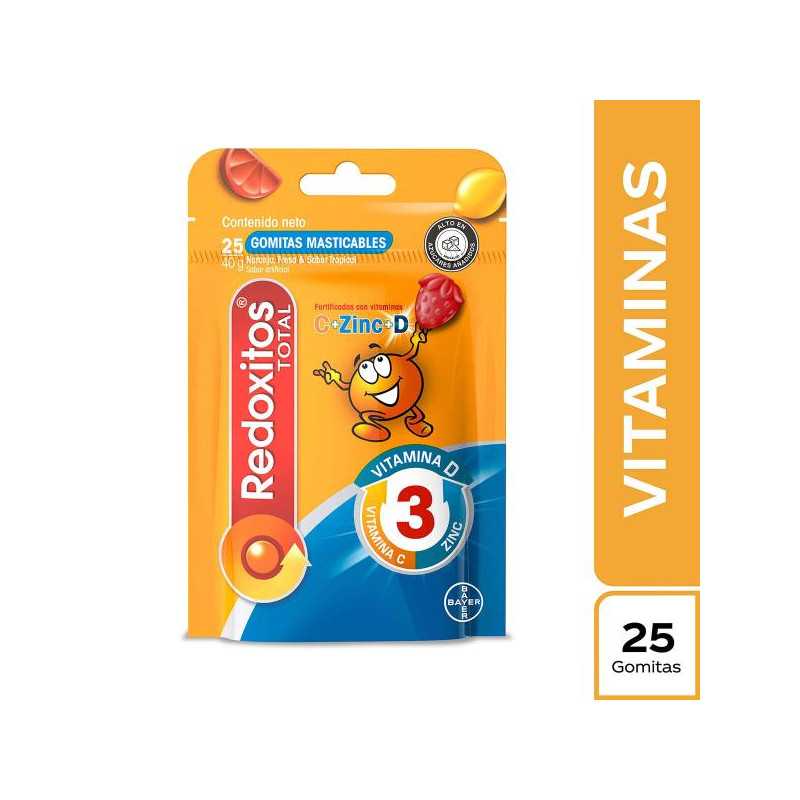 REDOXITOS TOTAL GUMS 25 UDS VITAMINA C