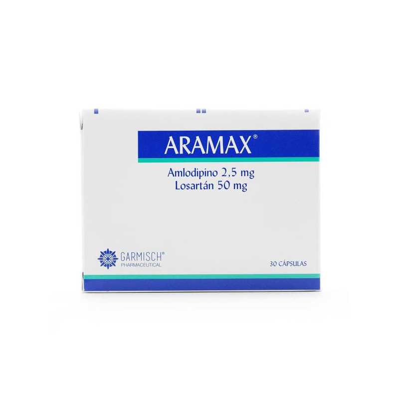 ARAMAX 2.5/50 MG 30 CAPSULAS LOSARTAN-AMLODIPINO