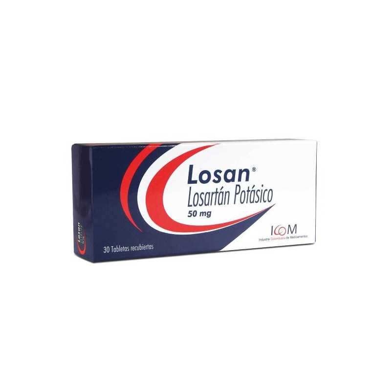 LOSAN 50 MG 30 TABLETAS (PUMCV) (LOSARTAN) LOSAN 50 MG 30 TABLETAS (PUMCV) (LOSARTAN)