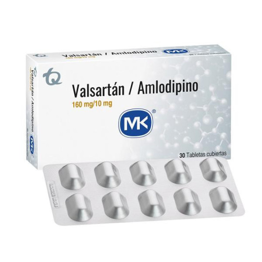 VALSARTAN/AMLODIPINO 160/10 MG X 30 TBL MK VALSARTAN/AMLODIPINO 160/10 MG X 30 TBL MK