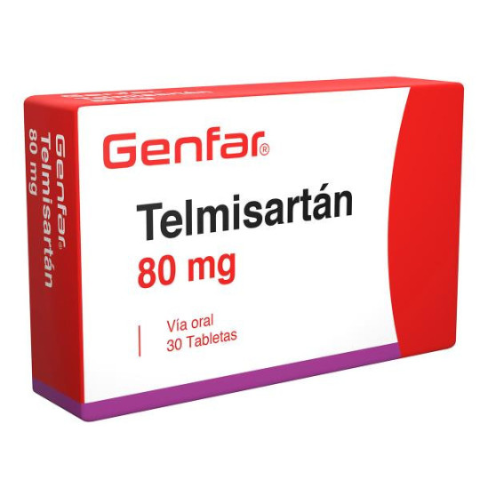 TELMISARTAN 80 MG 30 TABLETAS GF (A) TELMISARTAN