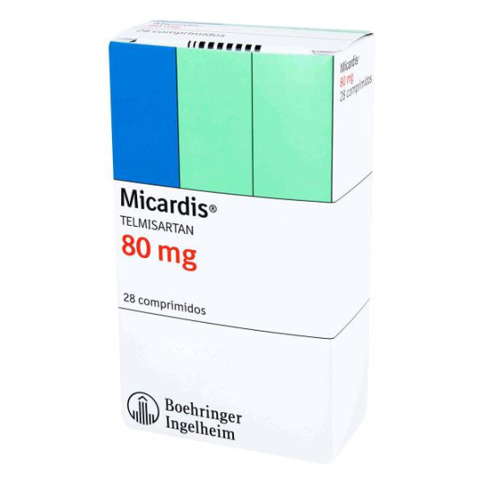 MICARDIS 80 MG 28 TABLETAS (DA)(A) TELMISARTAN MICARDIS 80 MG 28 TABLETAS (DA)(A) TELMISARTAN