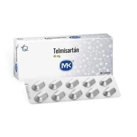 TELMISARTAN 40 MG 30 TABLETAS MK TELMISARTAN