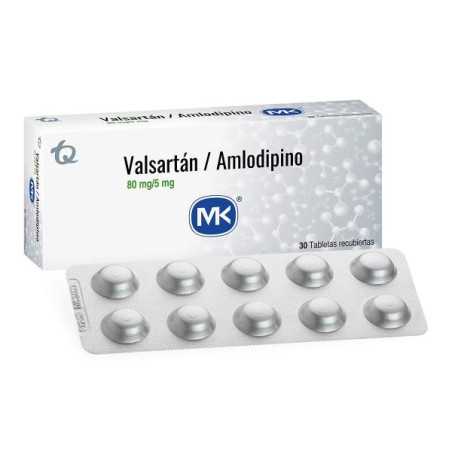 VALSARTAN AMLODIPINO 80/5 MG 30 TBS MK