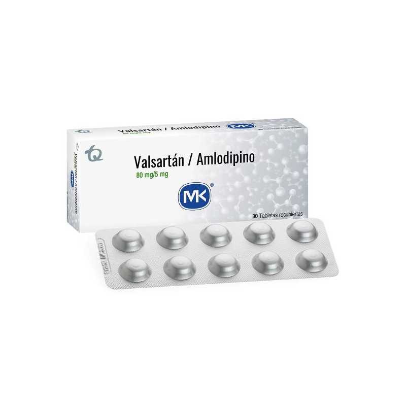 VALSARTAN AMLODIPINO 80/5 MG 30 TBS MK