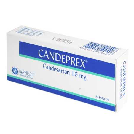 CANDEPREX 16 MG 30 TABLETAS CANDESARTAN CILEXETILO 