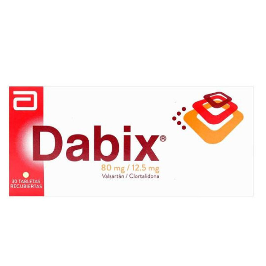 DABIX 80/12.5 MG 30 TAB (VALSARTAN/CLORTALIDONA)