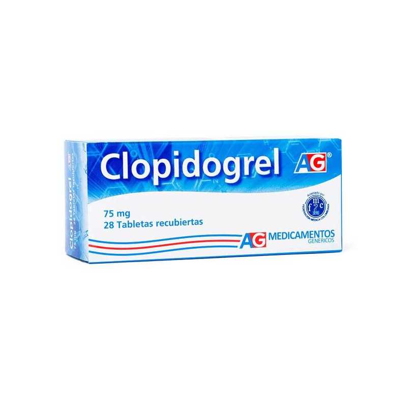 CLOPIDOGREL 75 MG 28 TABLETAS AG CLOPIDOGREL