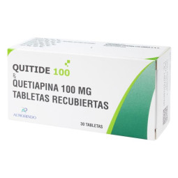 QUITIDE 100 MG 30 TABLETAS(P)43650 QUETIAPINA