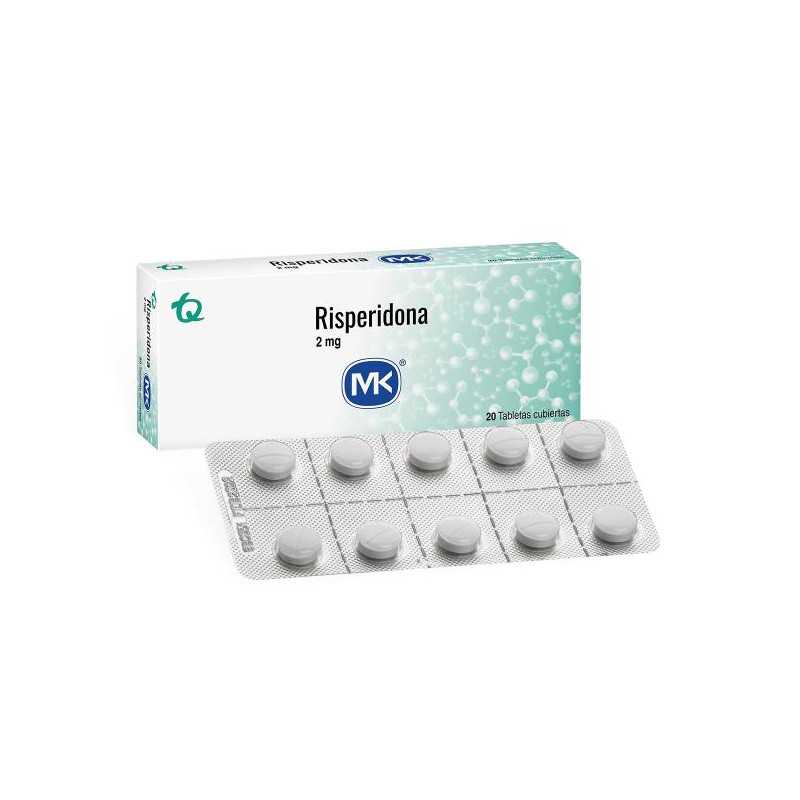 RISPERIDONA 2 MG 20 TABLETAS MK (DA) RISPERIDONA