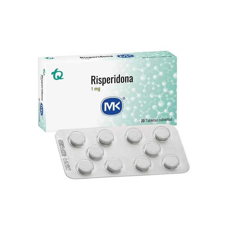 RISPERIDONA 1 MG 20 TABLETAS MK RISPERIDONA