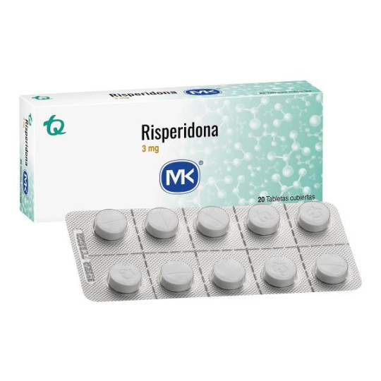 RISPERIDONA 3 MG 20 TABLETAS MK RISPERIDONA 3 MG 20 TABLETAS MK