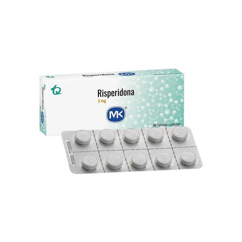 RISPERIDONA 3 MG 20 TABLETAS MK RISPERIDONA 3 MG 20 TABLETAS MK