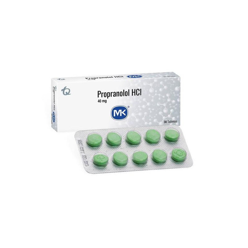 PROPRANOLOL CLORHIDRATO MK 40 MG 30 TAB