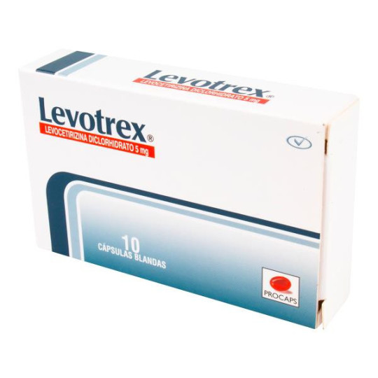 LEVOTREX 5 MG 10 CAPSULAS (DA) CETIRIZINA
